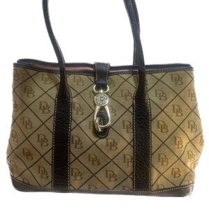 Dooney & Bourke Signature Diamond Quilt Canvas Tote Bag